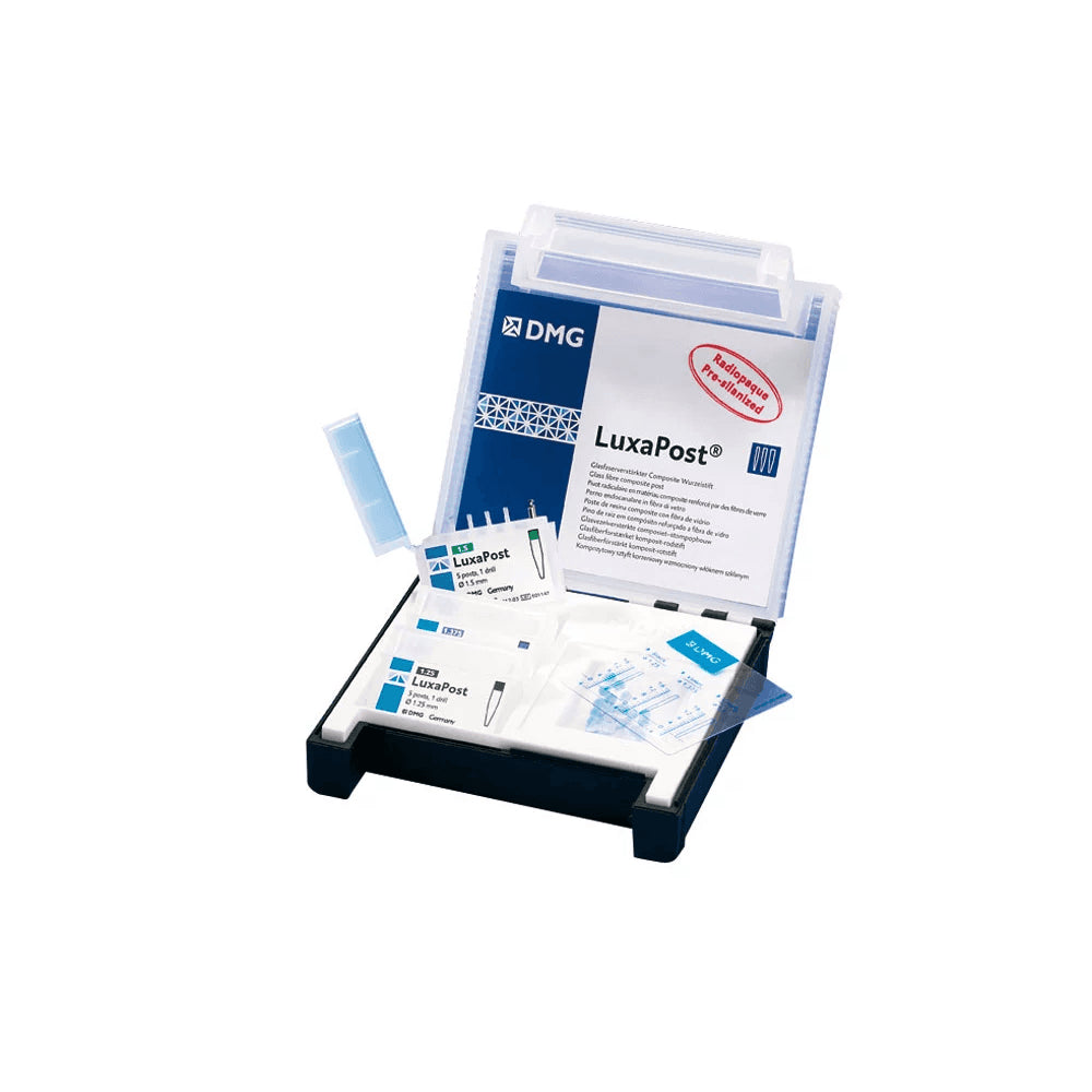 DMG 110780 LuxaPost Glass Fiber Reinforced Composite Post Intro Kit DMG 110780 LuxaPost Glass Fiber Reinforced Composite Post Intro Kit